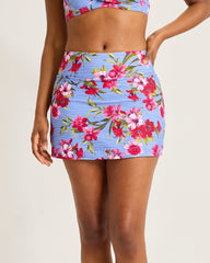 Tropic Isles Chambray Beach Skort - Blue Monday
