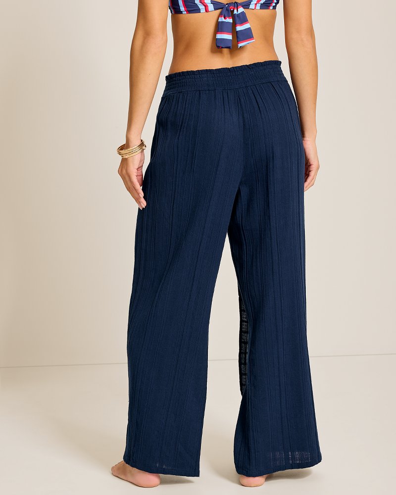 Mykonos Gauze Sarong Beach Pants - Mare Navy