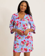 Tropic Isles Chambray Beach Spa Dress - Blue Monday