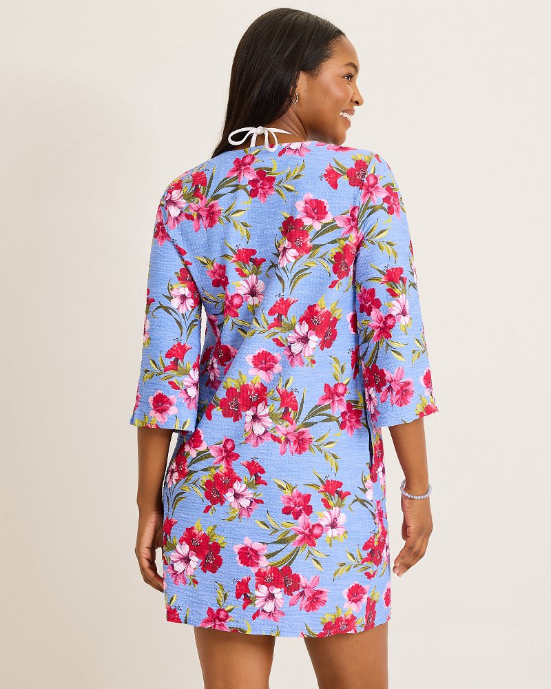Tropic Isles Chambray Beach Spa Dress - Blue Monday