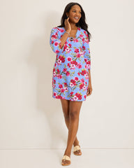 Tropic Isles Chambray Beach Spa Dress - Blue Monday