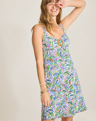Island Cays Poolside Palms Spa Coverup Dress - Four Leaf Clover