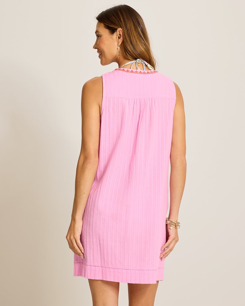 Pico Bay Split-Neck Coverup Dress - Lilac Chiffon