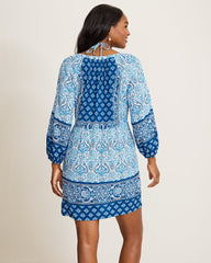 Noble Pineapple Coverup Dress - Indigo Tide