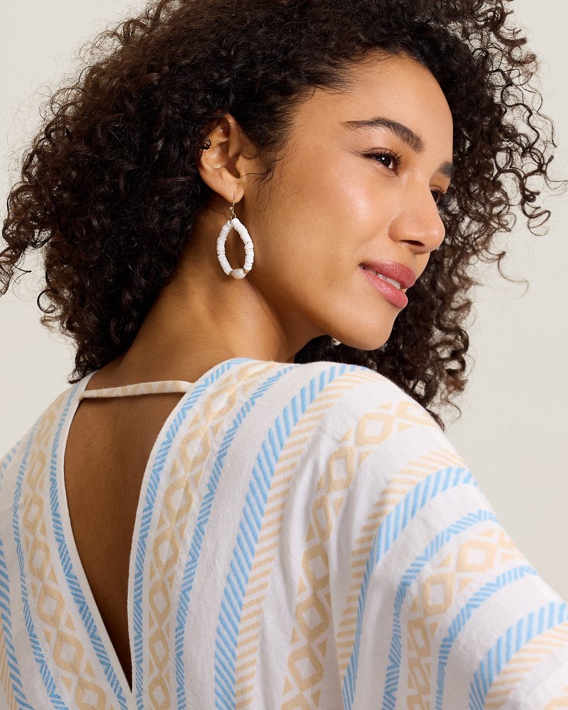 Geo Jacquard Coverup Dress - Creek Bed
