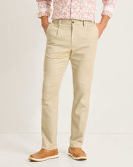 Bayview Herringbone Pants - Khaki Sands