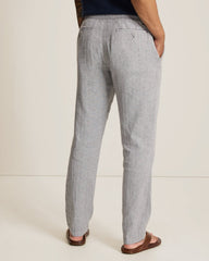 Beach Coast Stretch-Linen E-Waist Pants - Bala Shark