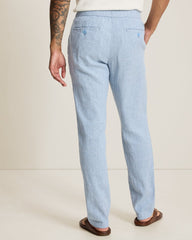 Beach Coast Stretch-Linen E-Waist Pants - Ocean City