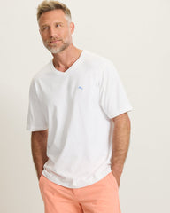 New Bali Skyline V-Neck T-Shirt - White