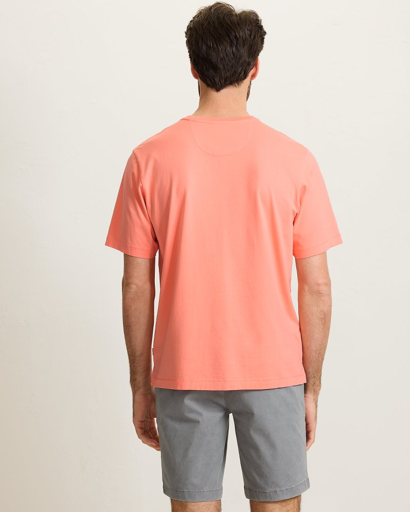 New Bali Skyline V-Neck T-Shirt - Passion Peach
