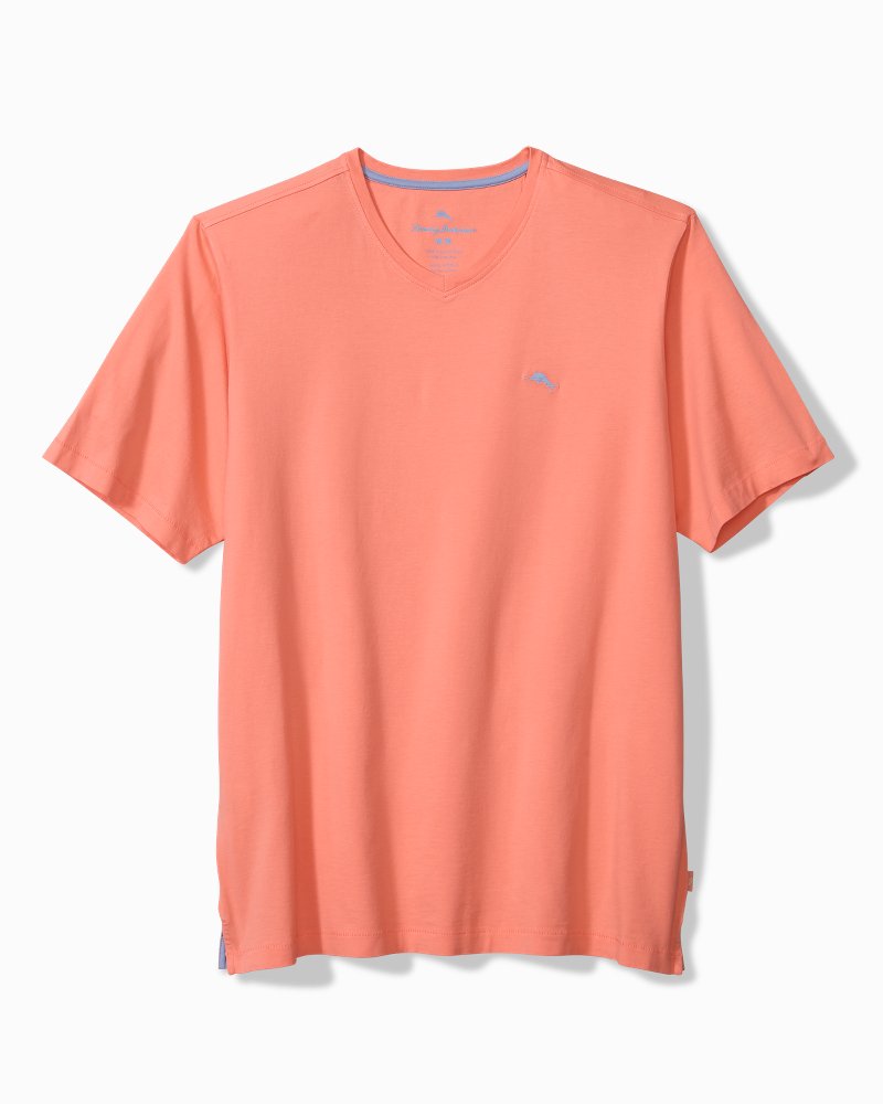 New Bali Skyline V-Neck T-Shirt - Passion Peach