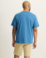 New Bali Skyline V-Neck T-Shirt - Dutch Blue