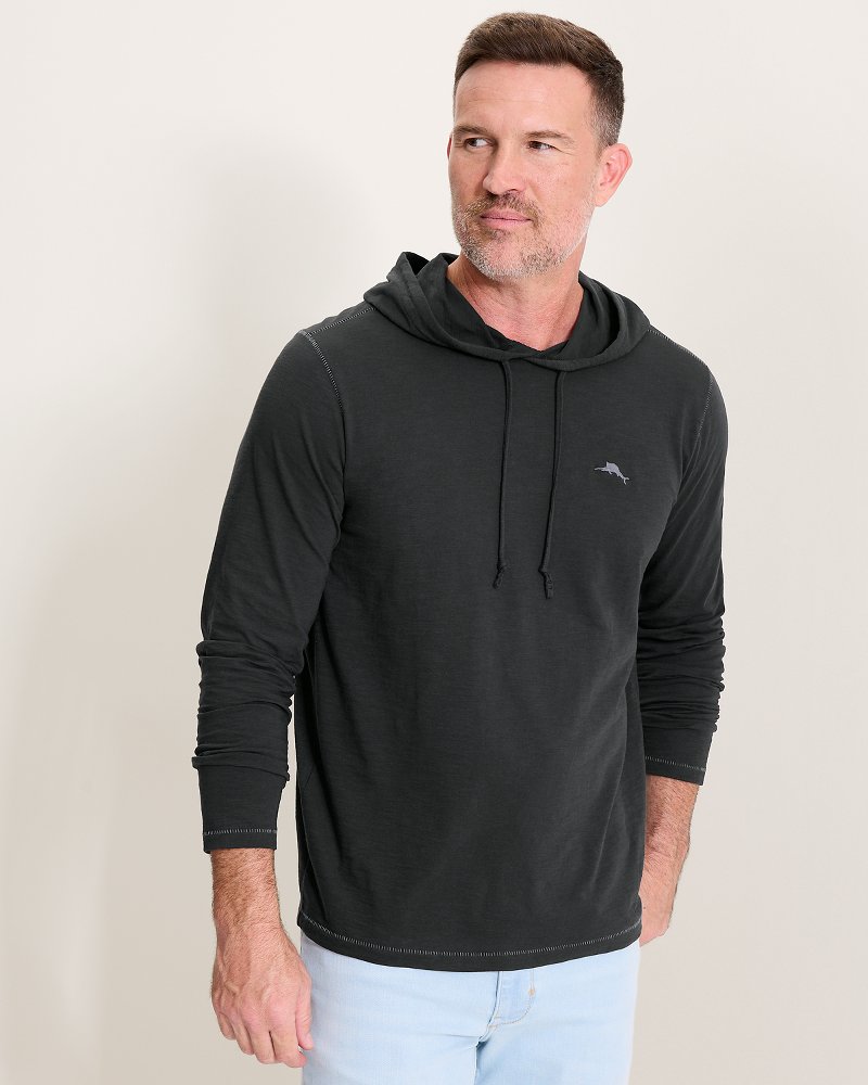Bali Beach Long-Sleeve Hoodie - Black