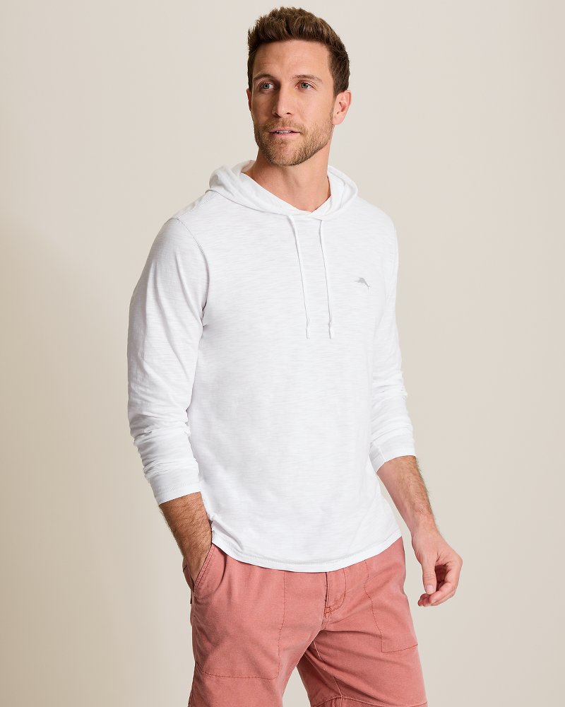 Bali Beach Long-Sleeve Hoodie - White
