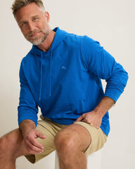 Bali Beach Long-Sleeve Hoodie - Blue Splash