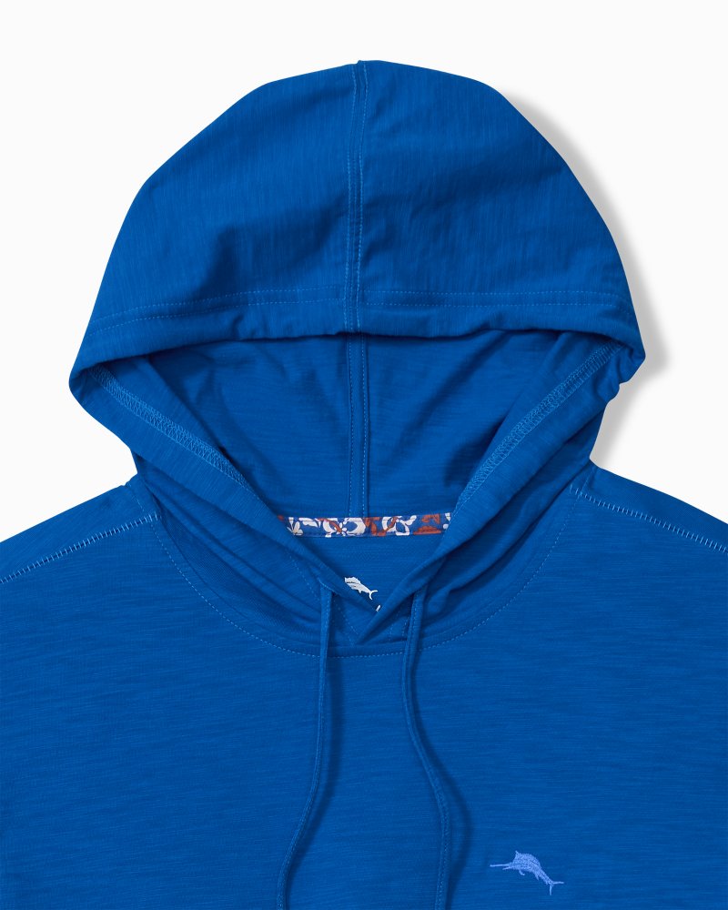 Bali Beach Long-Sleeve Hoodie - Blue Splash