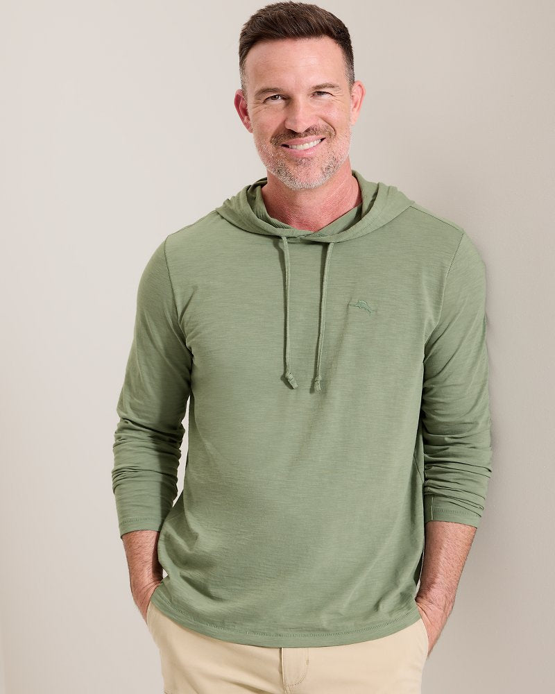 Bali Beach Long-Sleeve Hoodie - Dusty Sage