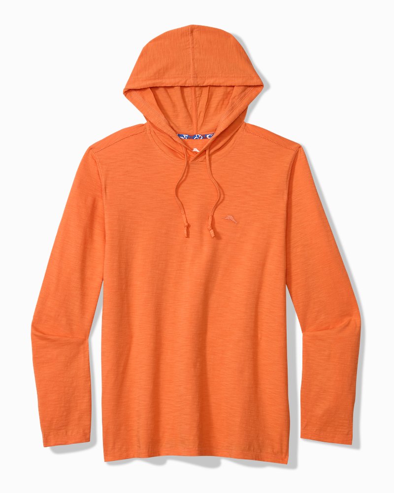 Bali Beach Long-Sleeve Hoodie - Dusty Orange