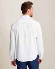 San Lucio Stretch Knit Shirt - White