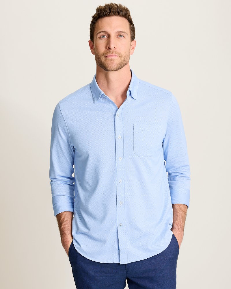 San Lucio Stretch Knit Shirt - Rip Tide