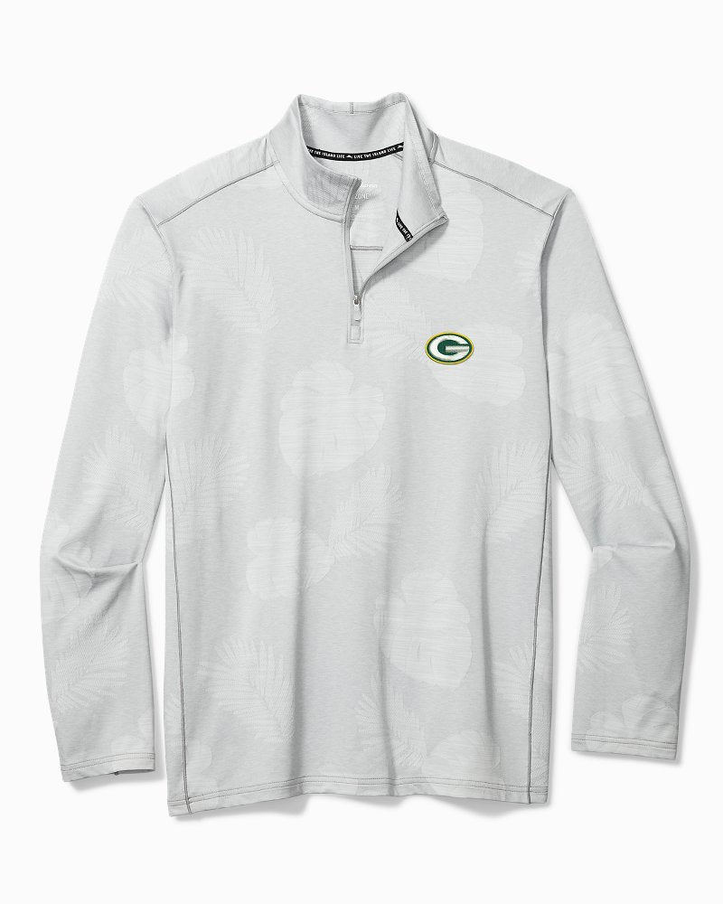 NFL Delray Frond Half-Zip IslandZone Sweatshirt - green_bay_packers
