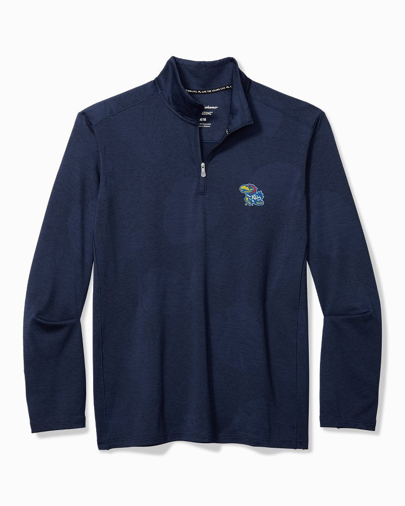 Collegiate Delray Frond Half-Zip IslandZone Sweatshirt - Kansas