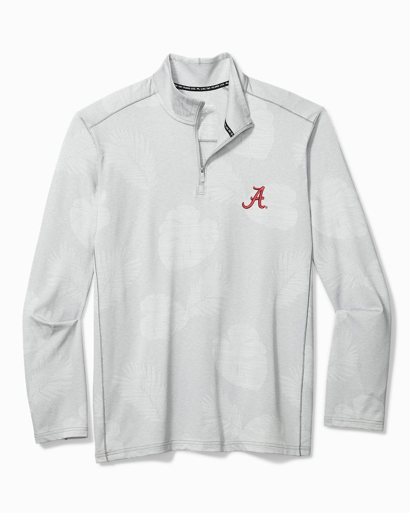 Collegiate Delray Frond Half-Zip IslandZone Sweatshirt - alabama