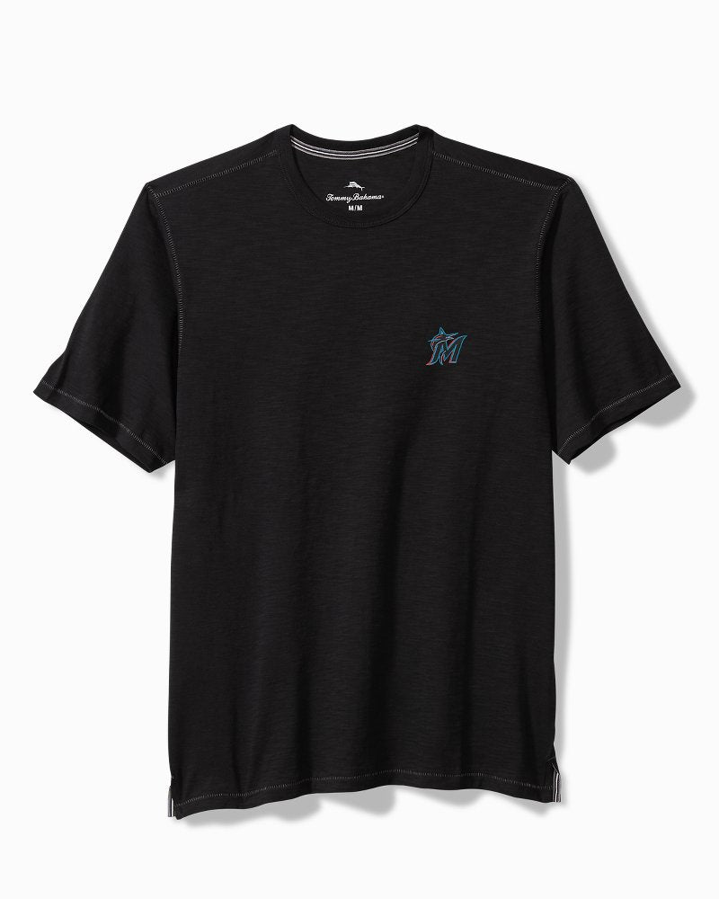 MLB Bali Beach Short-Sleeve Crew Shirt - miami_marlins