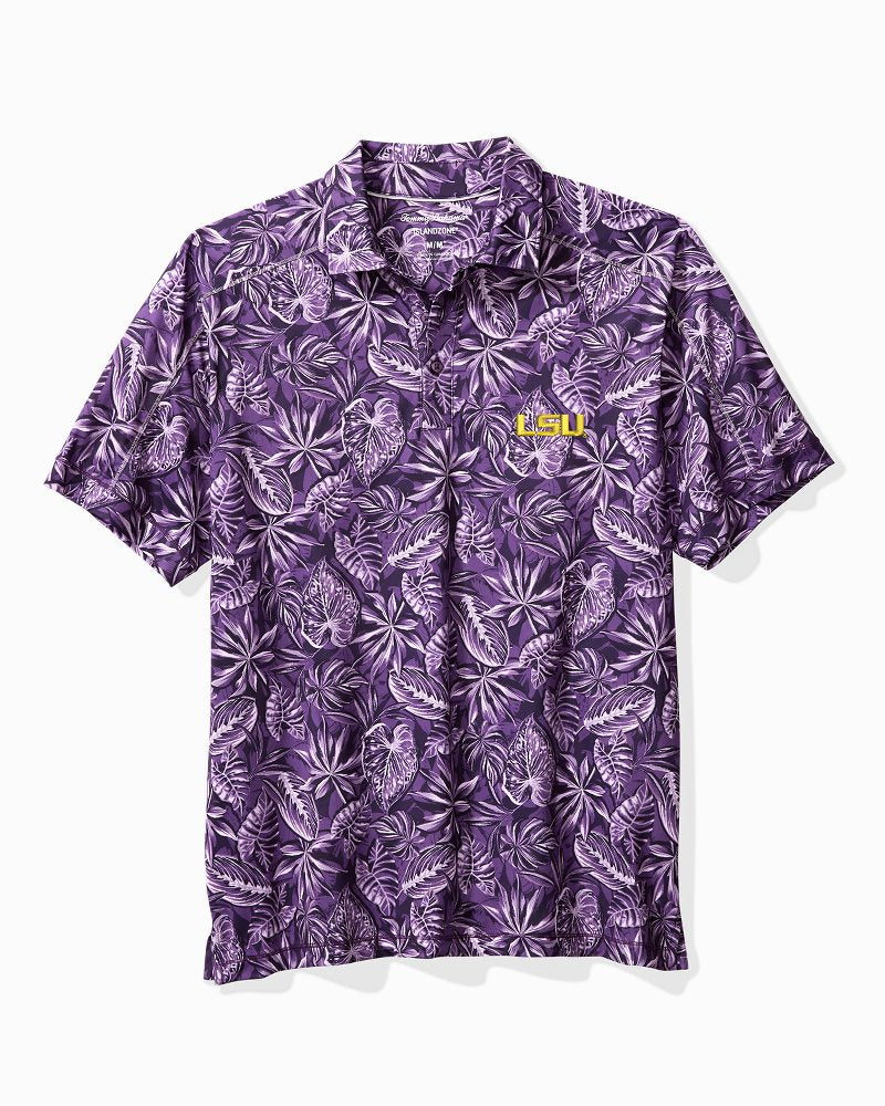 Collegiate Tropical Score IslandZone Polo - LSU
