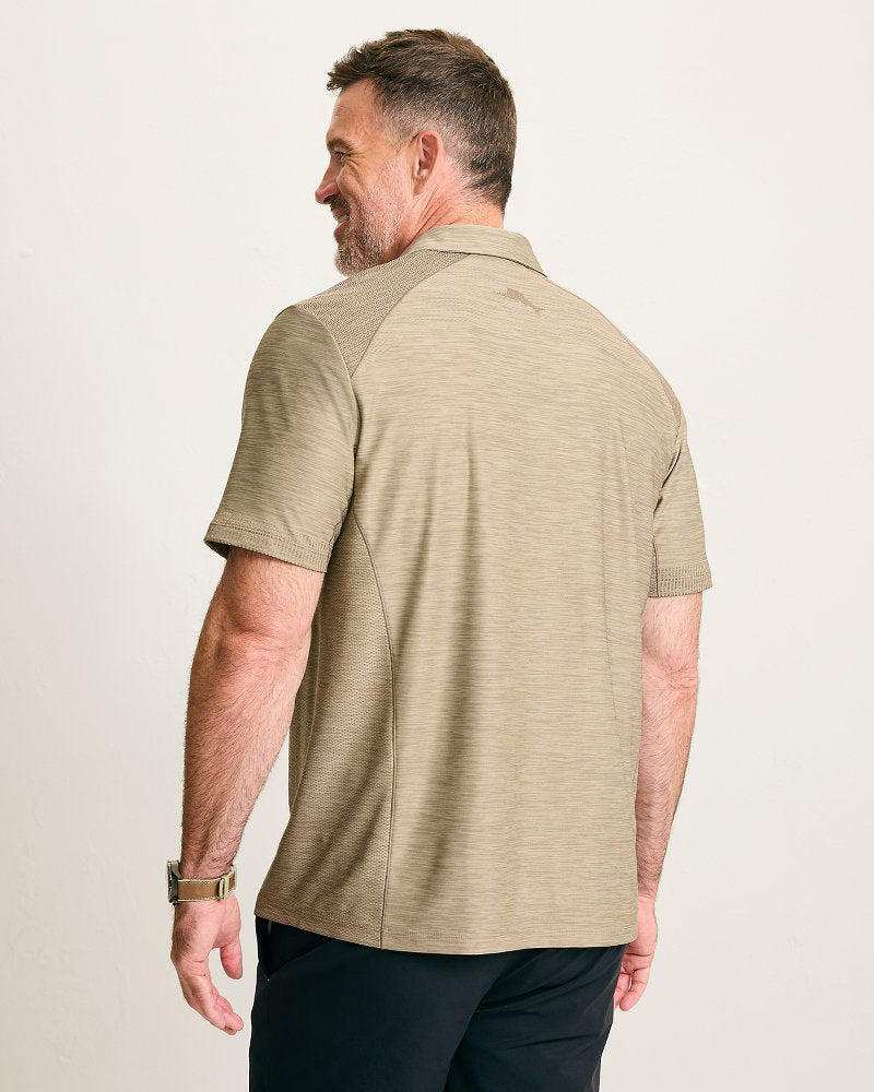 Palm Coast Pro IslandZone Polo - Brindle Taupe