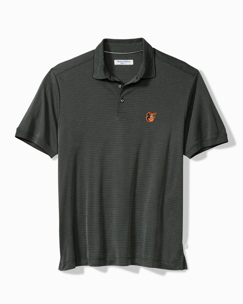 MLB Bay Stripe IslandZone Polo - baltimore_orioles