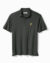 MLB Bay Stripe IslandZone Polo - pittsburgh_pirates
