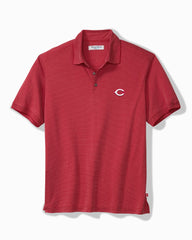 MLB Bay Stripe IslandZone Polo - cincinnati_reds