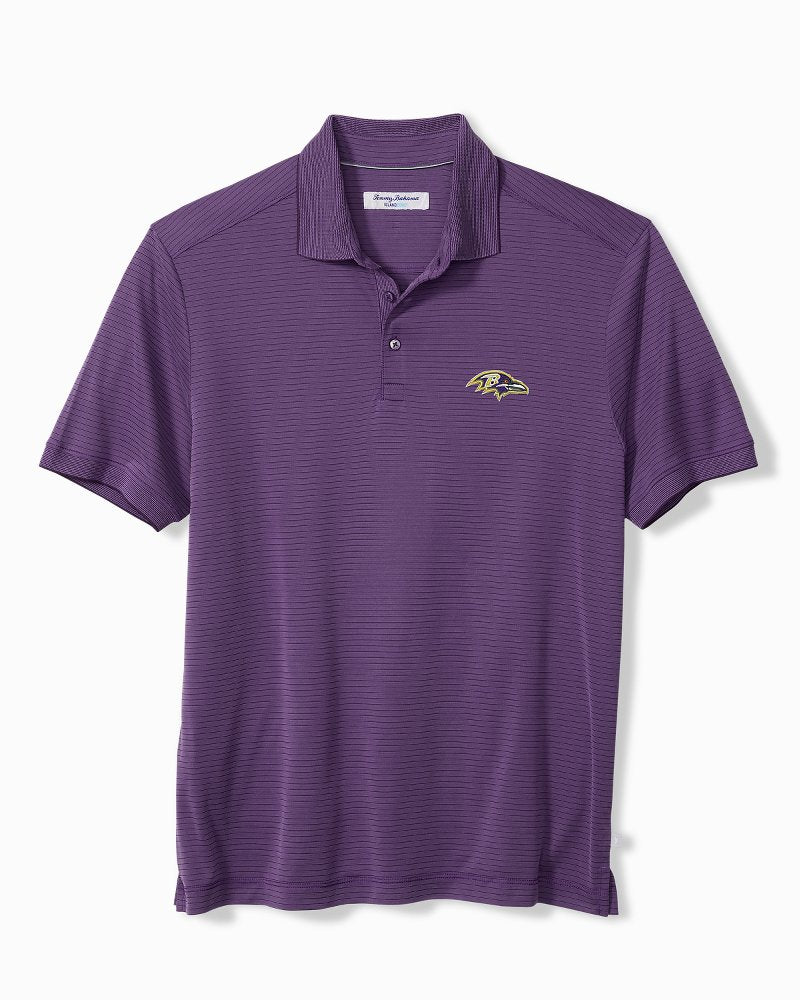 NFL Bay Stripe IslandZone Polo - baltimore_ravens