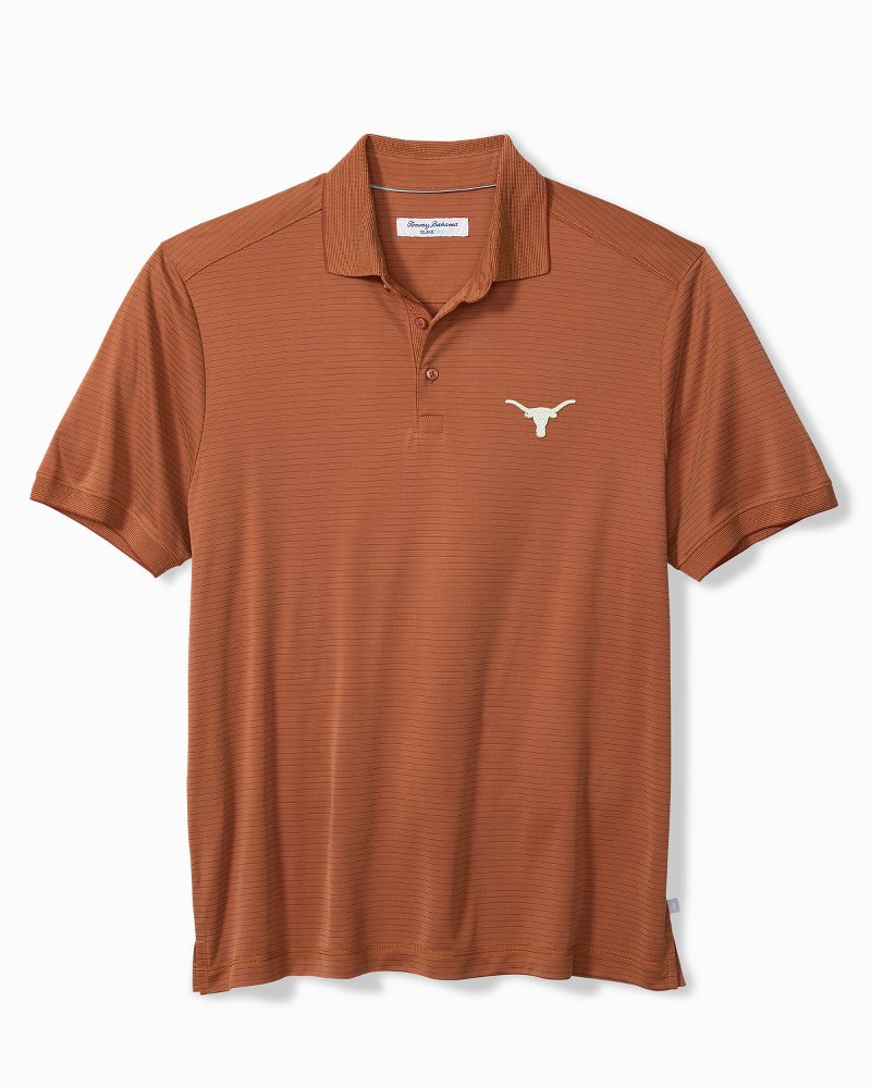Collegiate Bay Stripe IslandZone Polo - Texas