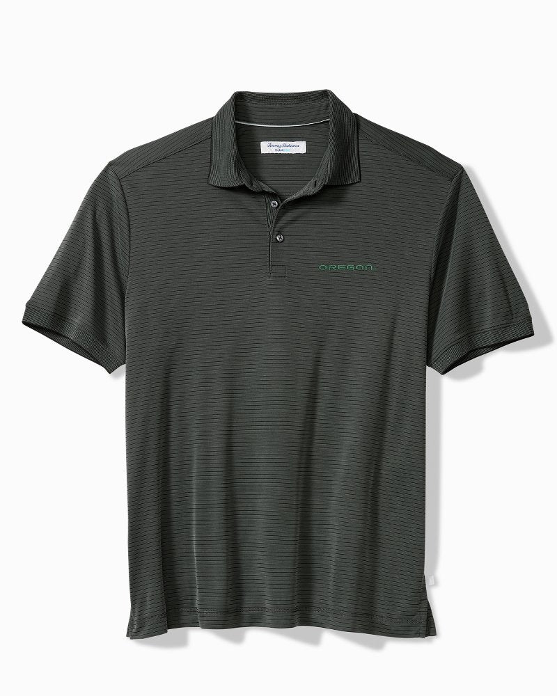 Collegiate Bay Stripe IslandZone Polo - Oregon