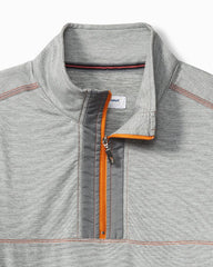 High Score Half-Zip IslandZone Sweatshirt - Spicy Orange