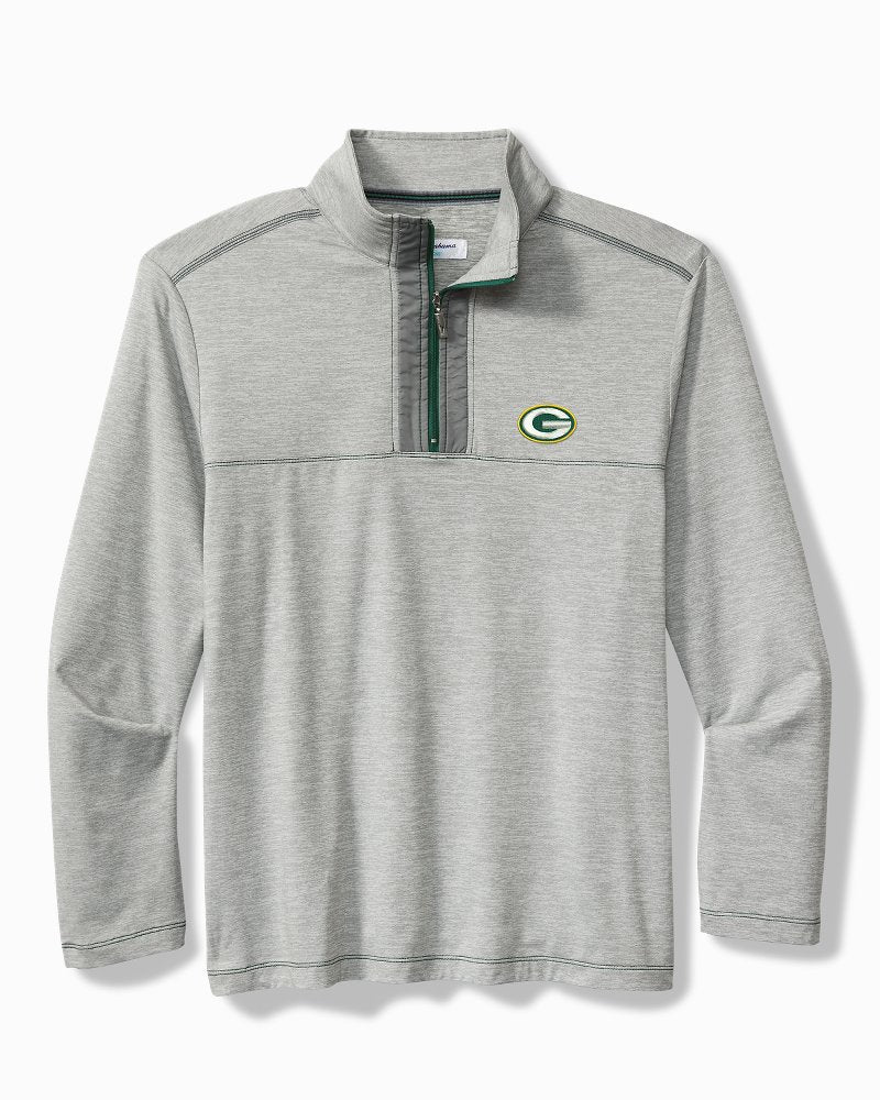 NFL High Score Half-Zip IslandZone Sweatshirt - green_bay_packers