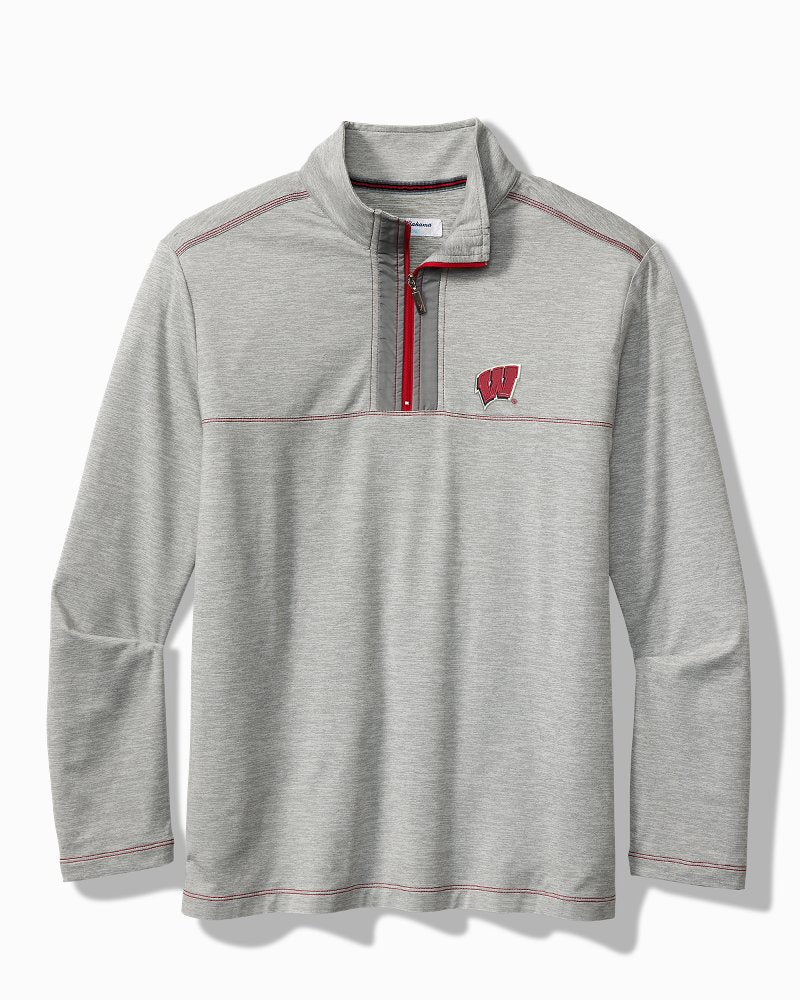 Collegiate High Score Half-Zip IslandZone Sweatshirt - wisconsin