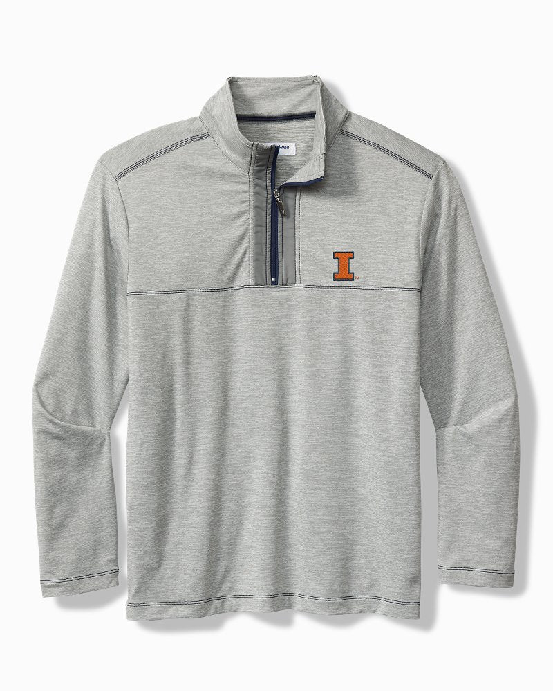 Collegiate High Score Half-Zip IslandZone Sweatshirt - illinois