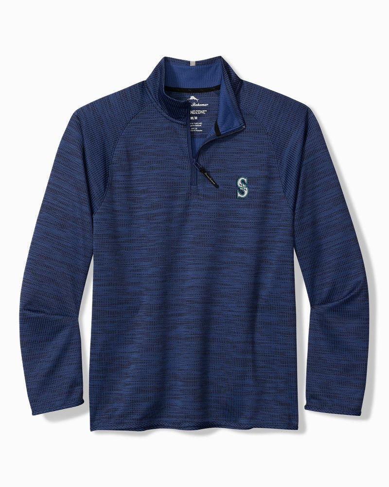 MLB Palm Pro Half-Zip IslandZone Sweatshirt - seattle_mariners