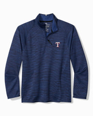 MLB Palm Pro Half-Zip IslandZone Sweatshirt - texas_rangers