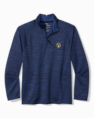 MLB Palm Pro Half-Zip IslandZone Sweatshirt - milwaukee_brewers