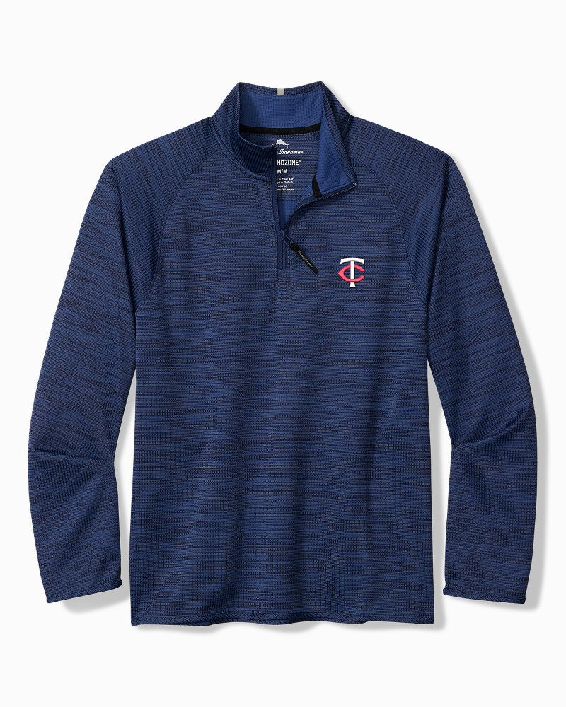 MLB Palm Pro Half-Zip IslandZone Sweatshirt - minnesota_twins