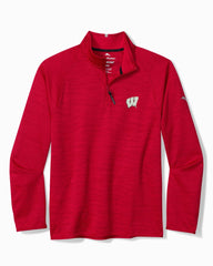 Collegiate Palm Pro Half-Zip IslandZone Sweatshirt - wisconsin