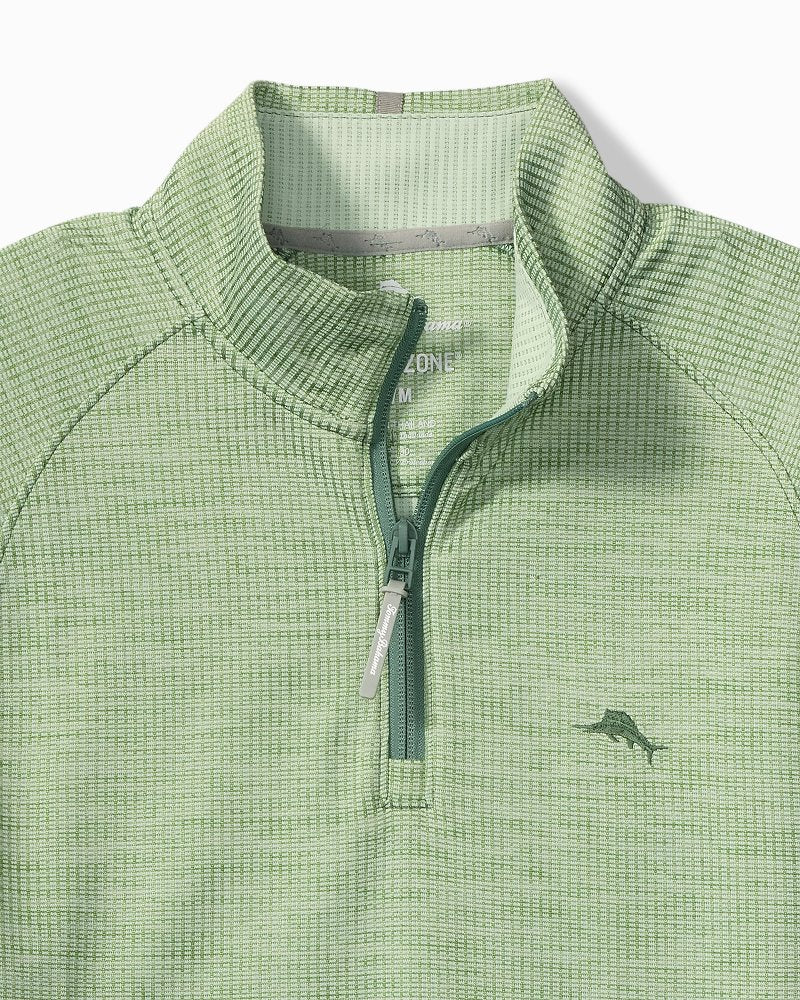 Palm Pro Half-Zip IslandZone Sweatshirt - Tropical Fern