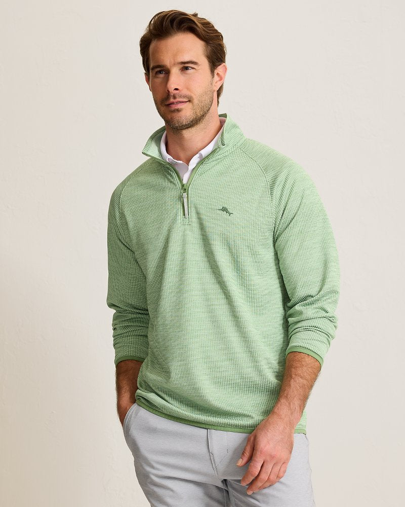 Palm Pro Half-Zip IslandZone Sweatshirt - Tropical Fern