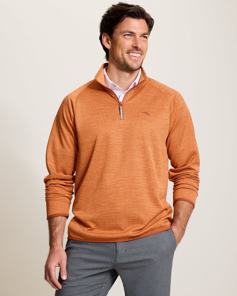 Palm Pro Half-Zip IslandZone Sweatshirt - Vegas Orange