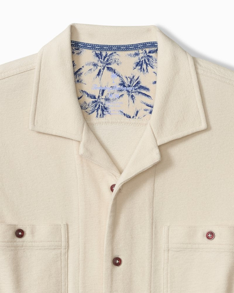 Campanella Cotton Camp Shirt - Natural