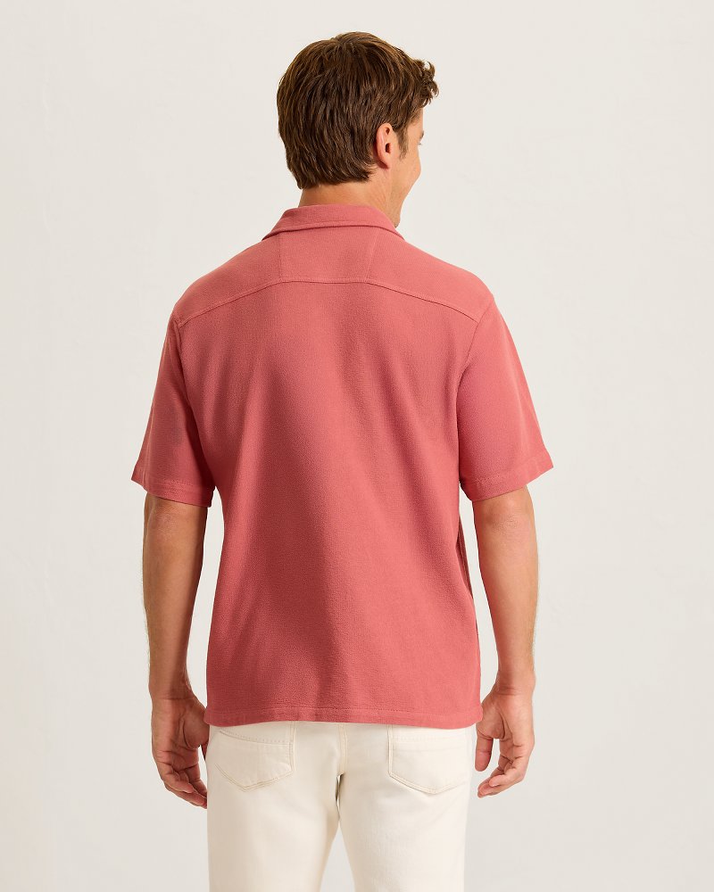 Campanella Cotton Camp Shirt - Hibiscus